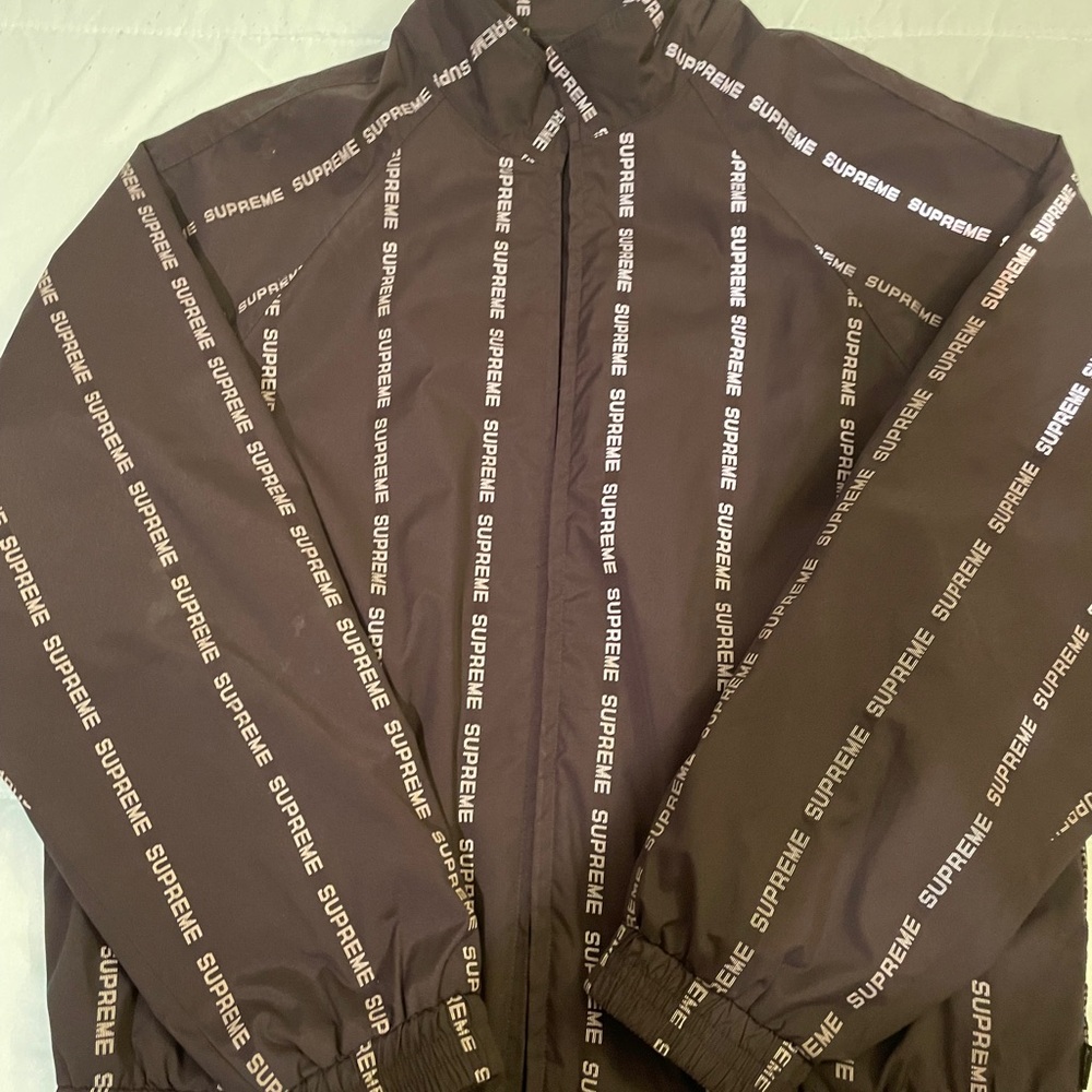 Supreme Reflective Text Track Jacket - Picture 8 of 13
